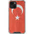 Turkish Flag Distressed iPhone 14 Clear Case